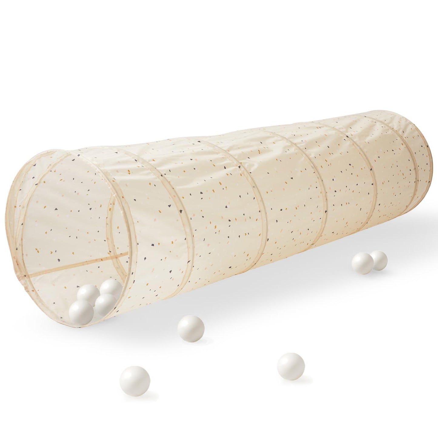 Krabbeltunnel für Kinder, Terrazzo Beige