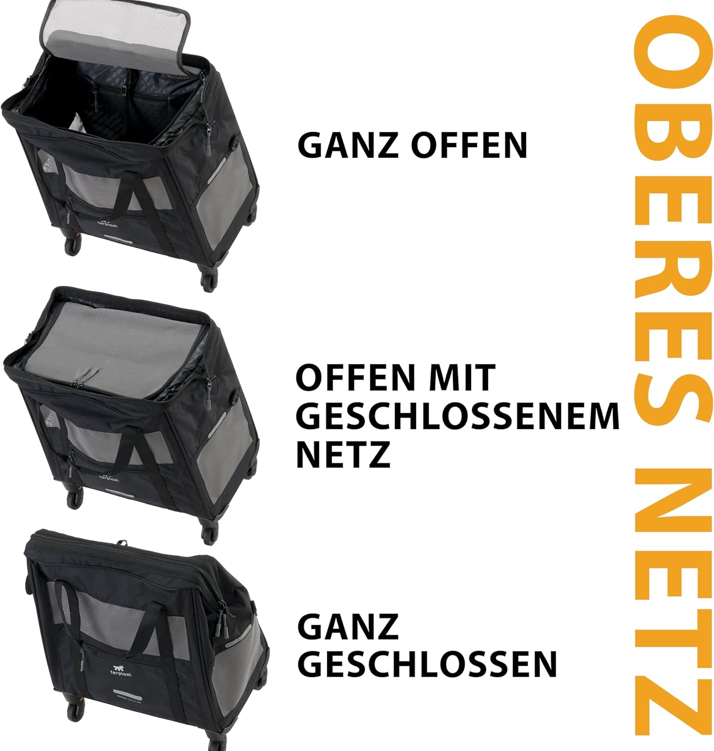 Hundebox Voyager Trolley mit ausziehbarem Griff