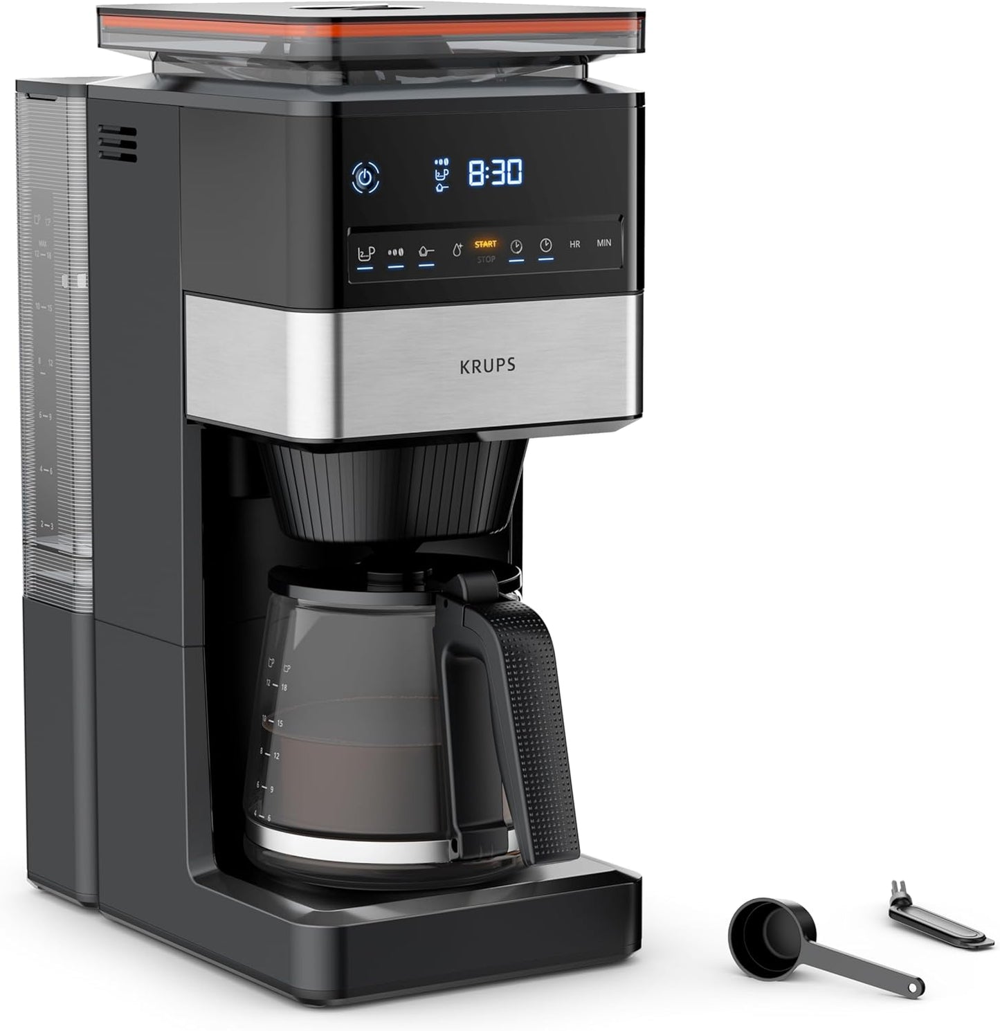 Grind Aroma XL Filterkaffeemaschine, Schwarz/Edelstahl 1,5 L