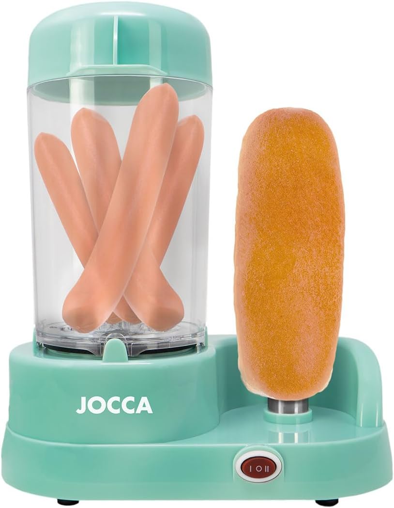 Hot Dog Maker mit Brötchenwärmer, Türkis
