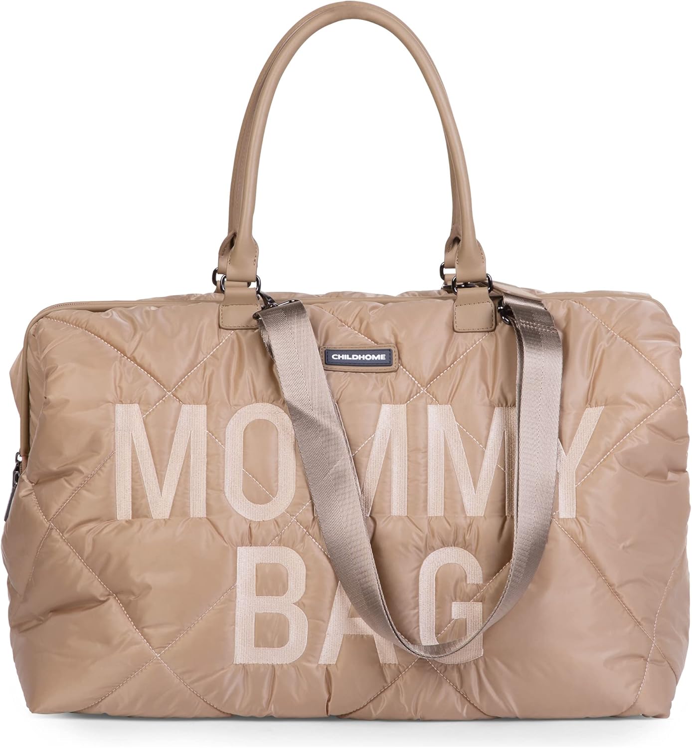 Mommy Bag Wickeltasche, Beige Gesteppt