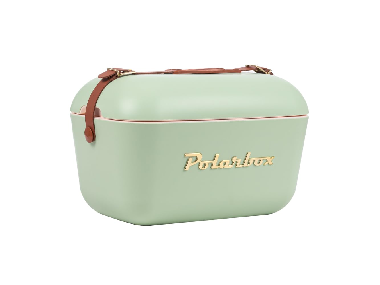 Kühlbox im Retro Vintage Design, 20 L Olivgrün