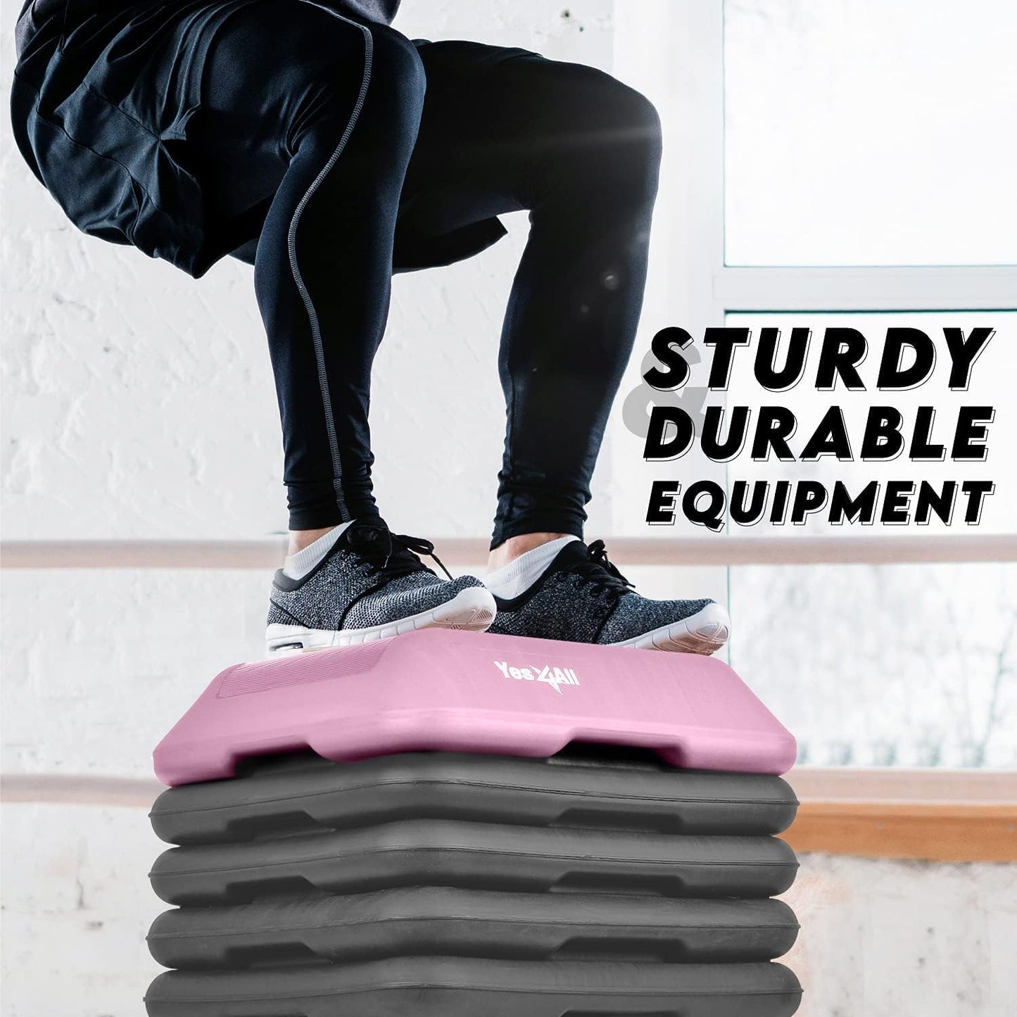 Aerobic Stepper, J. High Step - Rosa/Grau