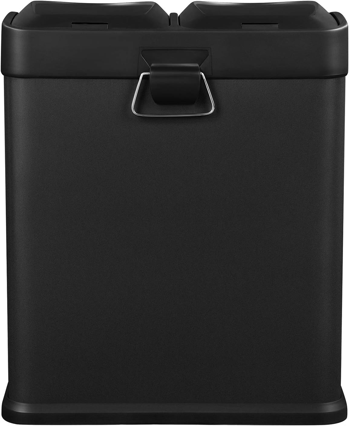 Mülleimer mit Mülltrennsystem, 2 x 15 L schwarz
