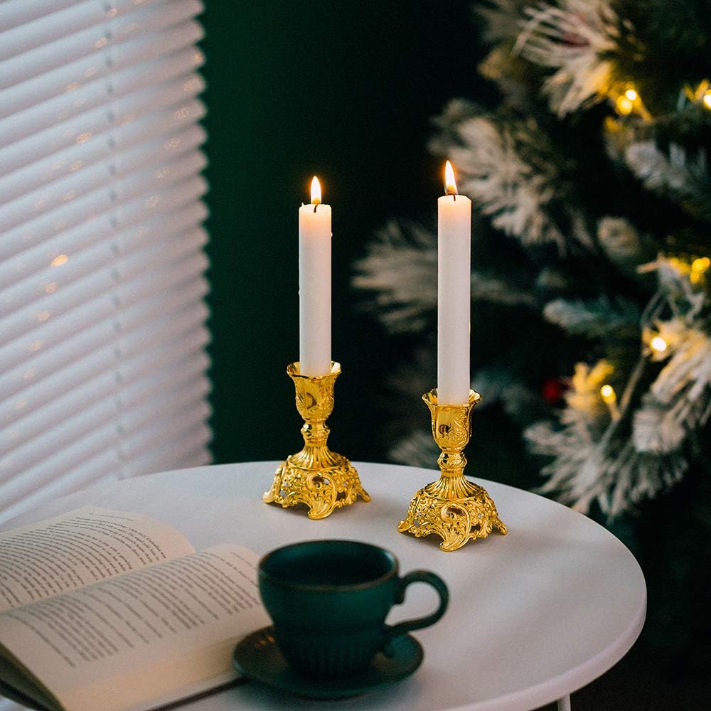 2er-Set Kerzenständer, Gold 2 × Klein