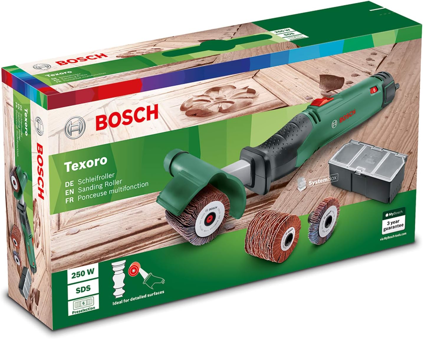 Schleifroller Texoro mit Zubehör