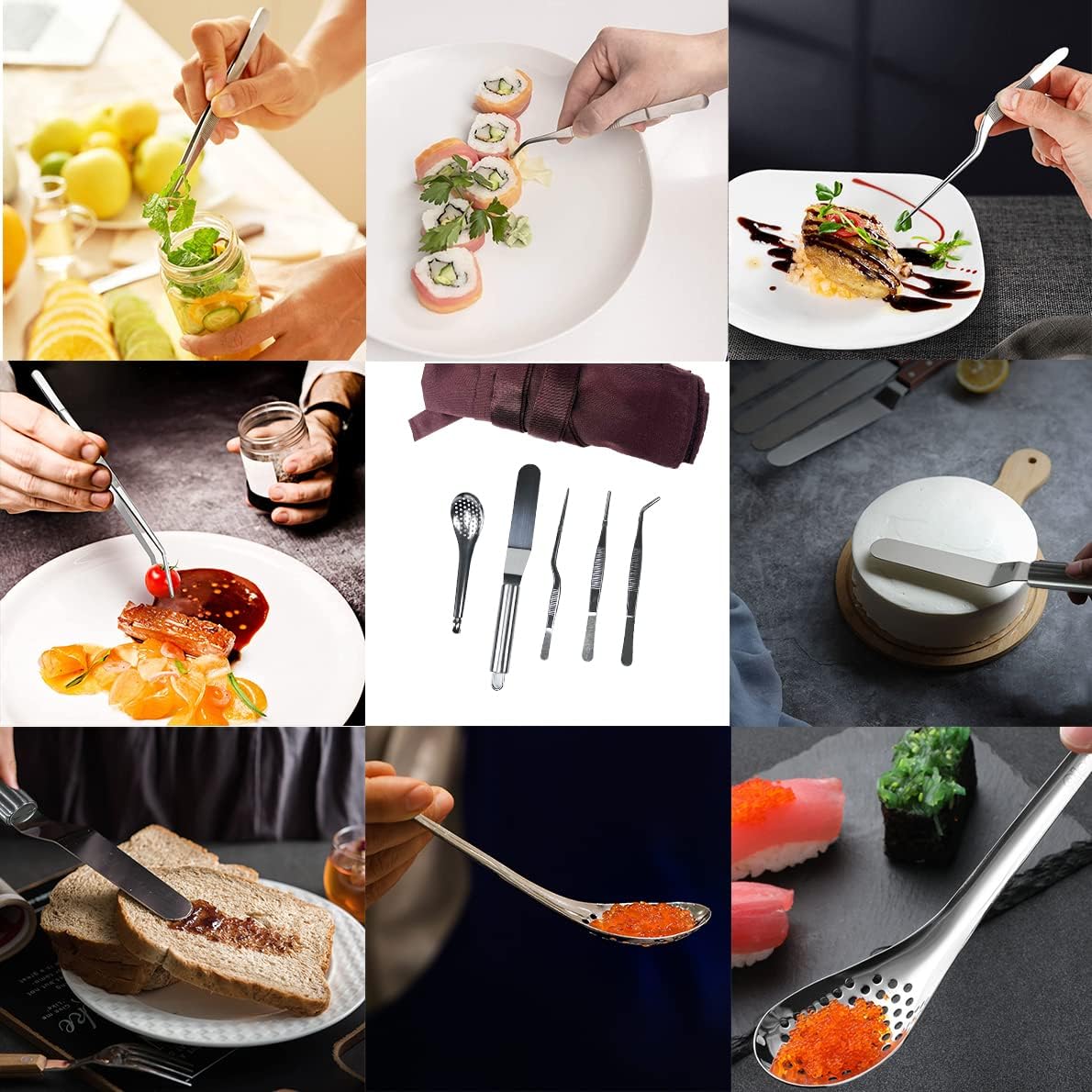 13-teiliges Küchen-Set für kreative Lebensmittelpräsentation