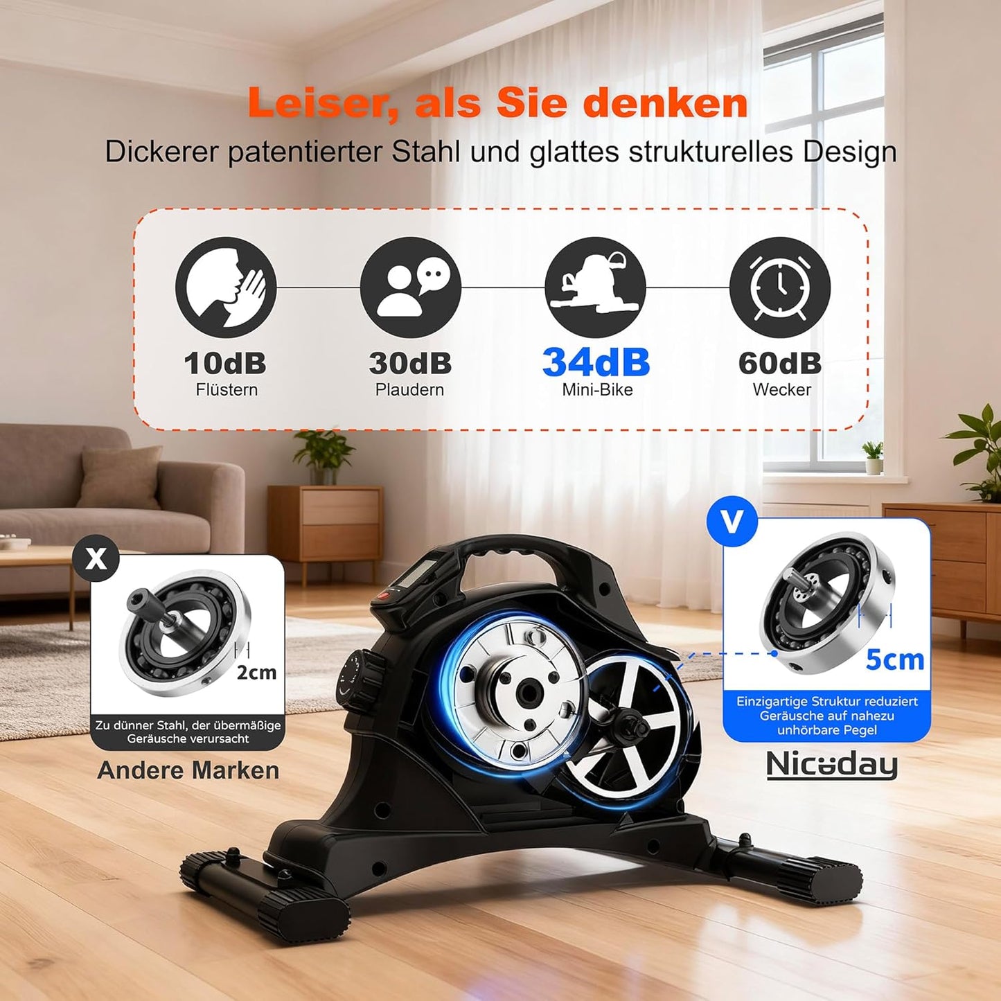 Pedaltrainer für Arm und Bein