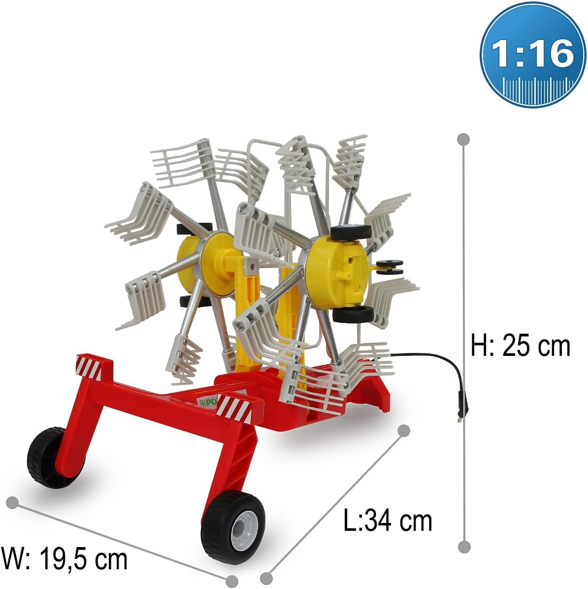 Pottinger Former RC-Traktor 1:16, rotierende Zinken