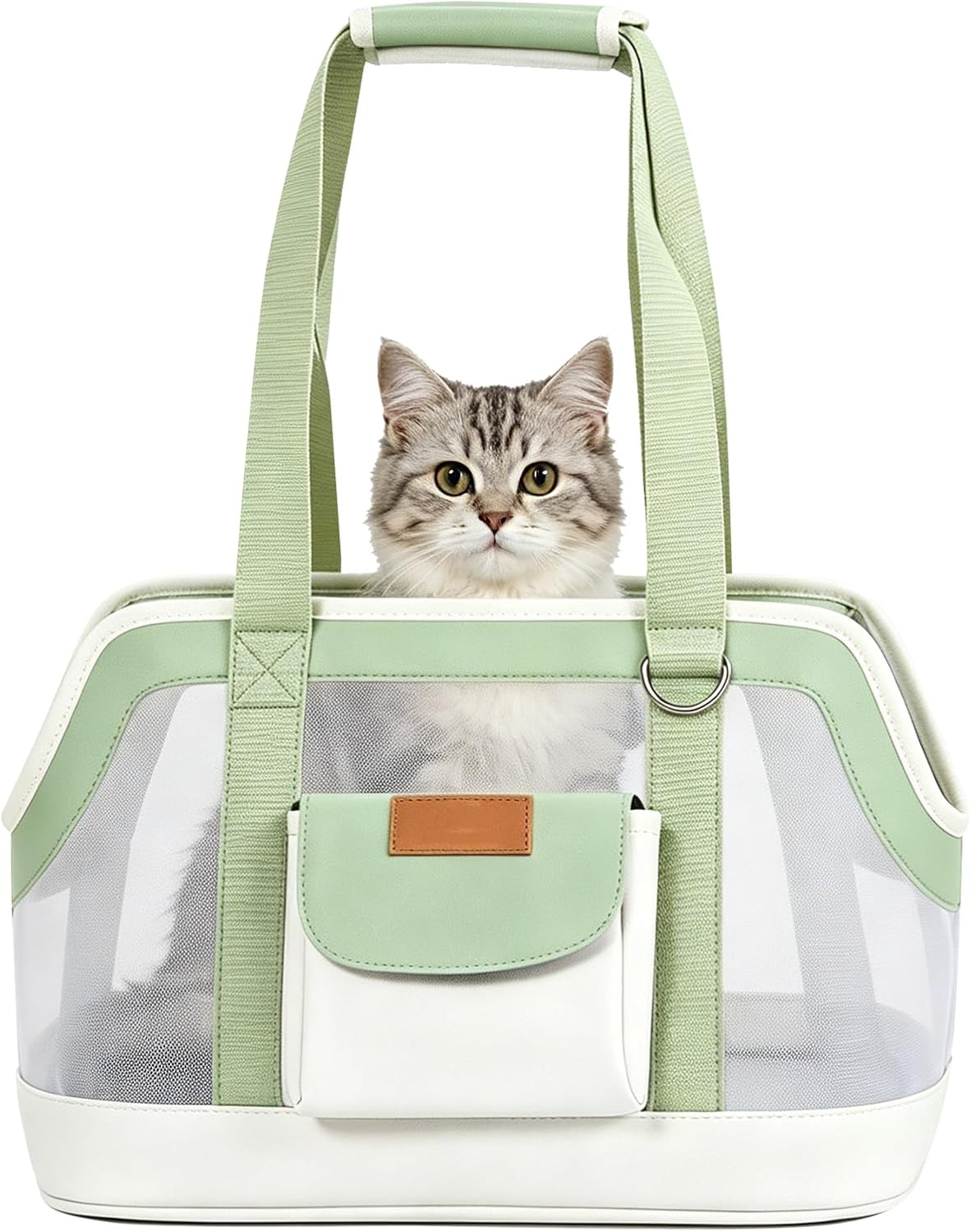 Hundetragetasche für kleine Hunde & Katzen bis 5kg, Grün