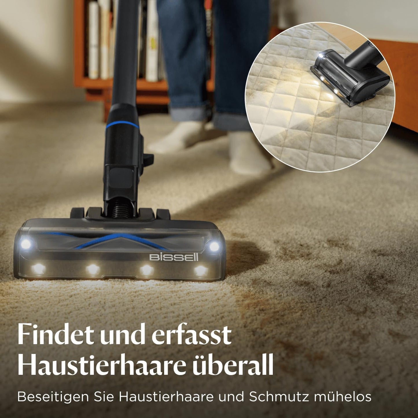 PowerClean FurGuard Akku-Staubsauger, FurGuard Brush - For thorough pet hair removal