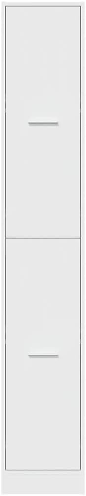 Apothekenschrank mit Schubladen aus Spanplatte, Weiß 30 x 41 x 174.5 cm