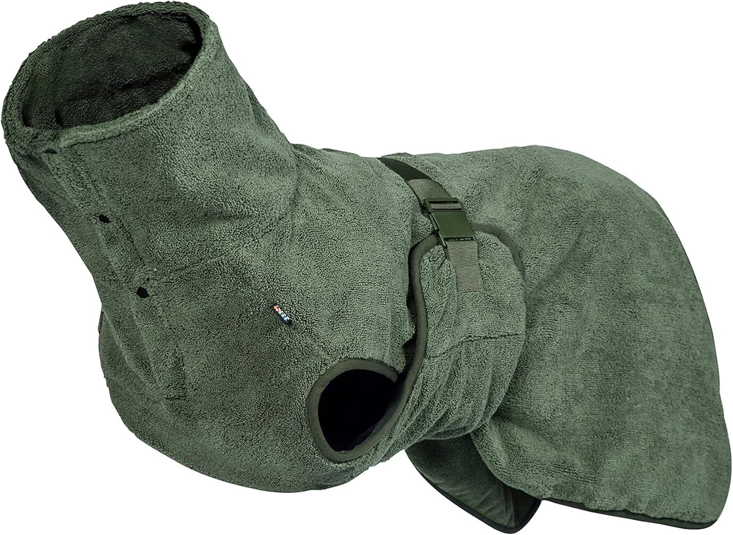 Hunde Bademantel Medea ECO, XXS Dunkel Olivgrün