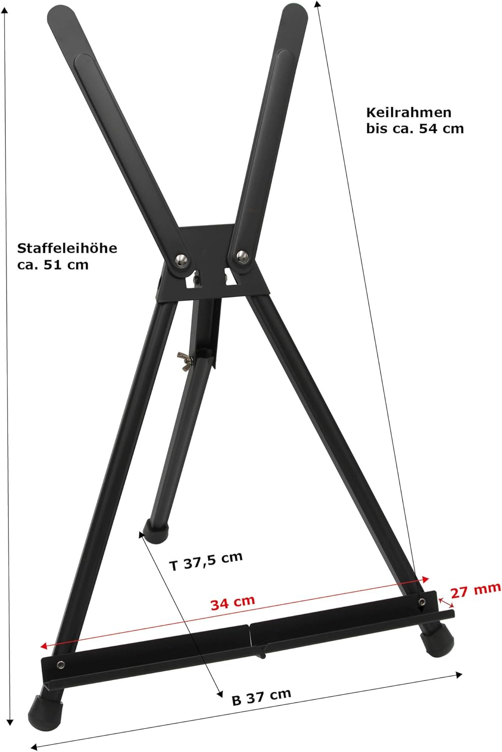 4er-Set Tischstaffeleien für Keilrahmen, 4er-Set