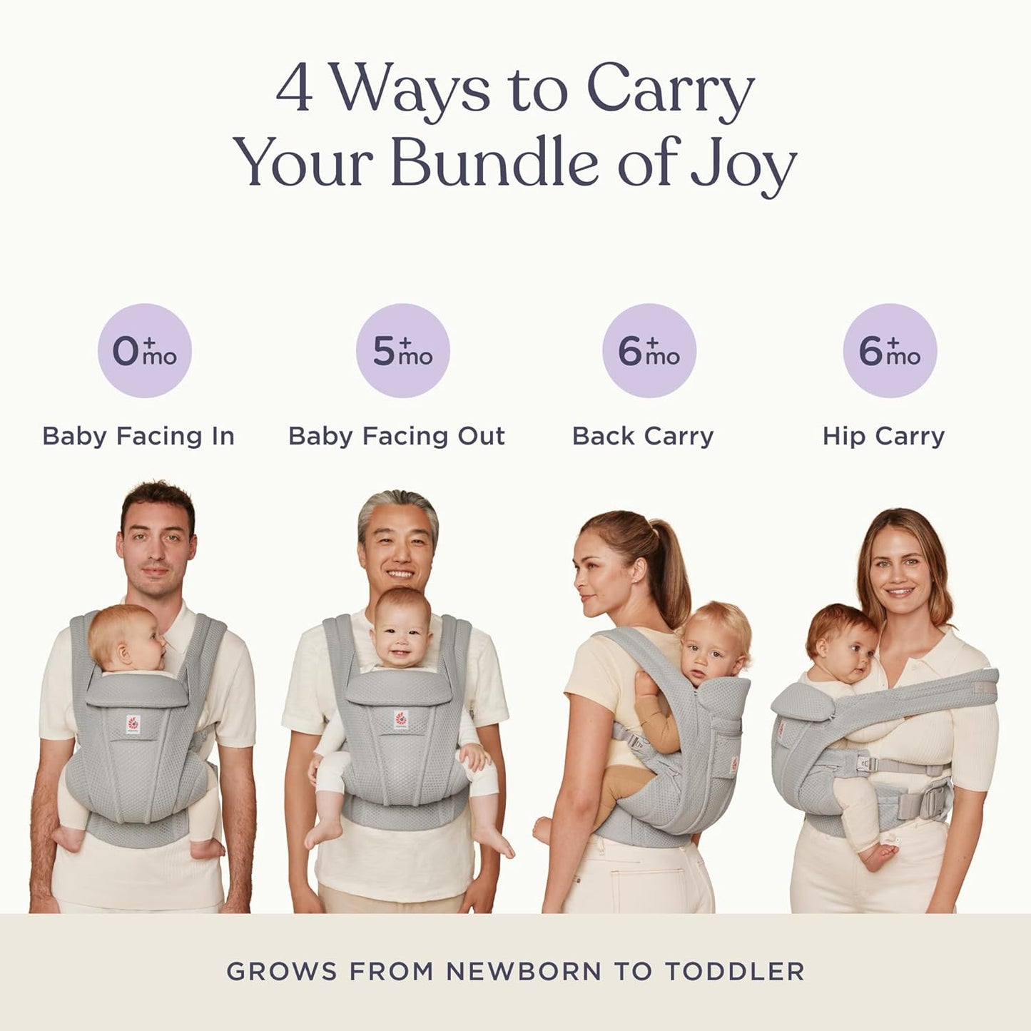 Omni Deluxe All-in-One Babytrage, Soft Olive Mesh