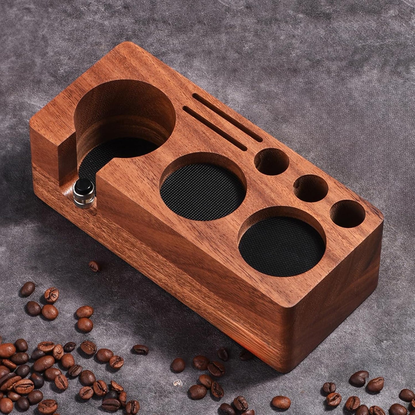 Espresso Tamperstation, Nussbaumholz-51/54mm