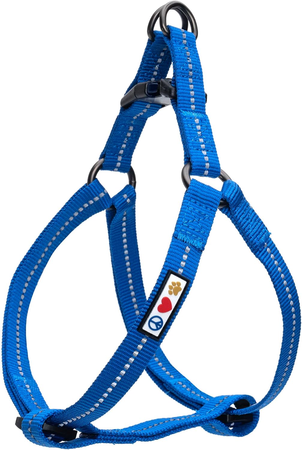 Reflektierendes Antizug-Hundegeschirr S, S (1er Pack) Blau ♻️ Recycelt Reflektierend