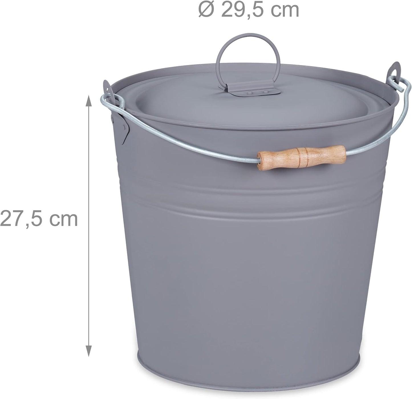 Ascheeimer mit Deckel