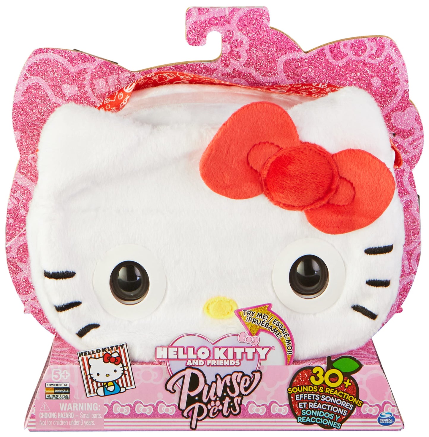 Interaktive Umhängetasche Hello Kitty mit Geräuschen und Musik, Rot