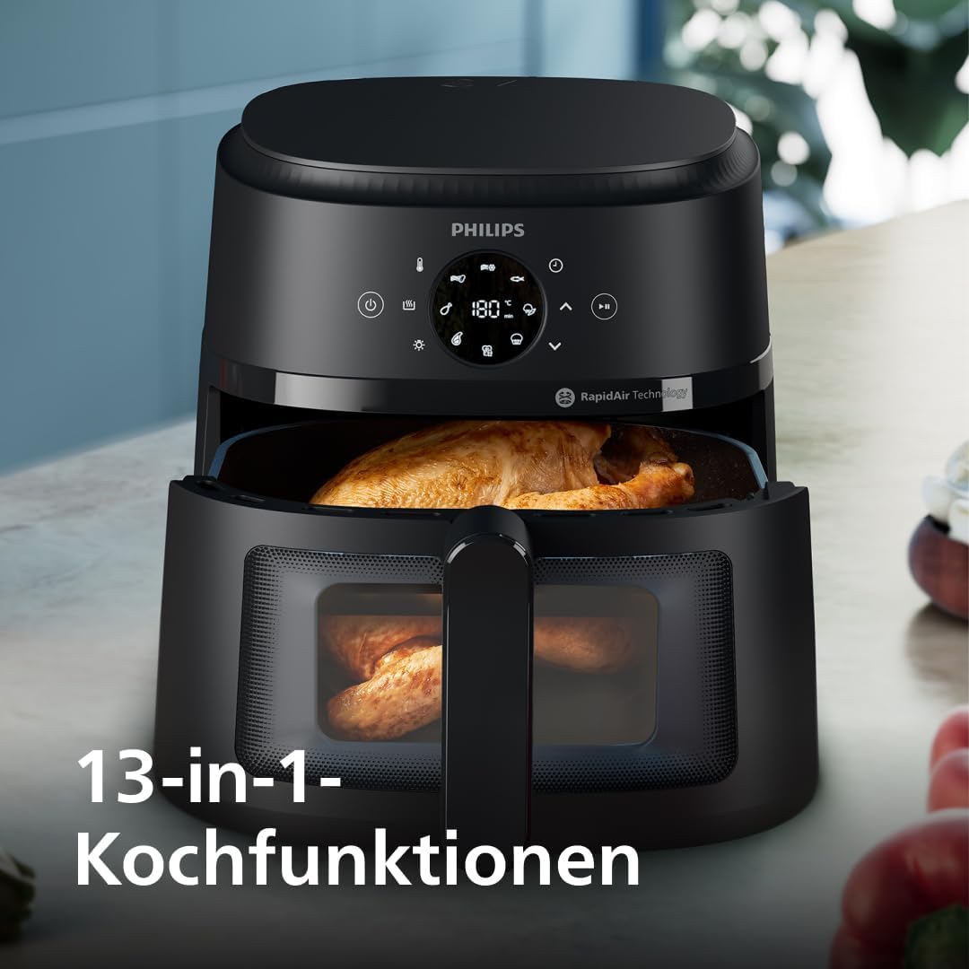 Airfryer mit 13 Funktionen, 6,2L, Standard - Gen 2 - 6,2L Schwarz
