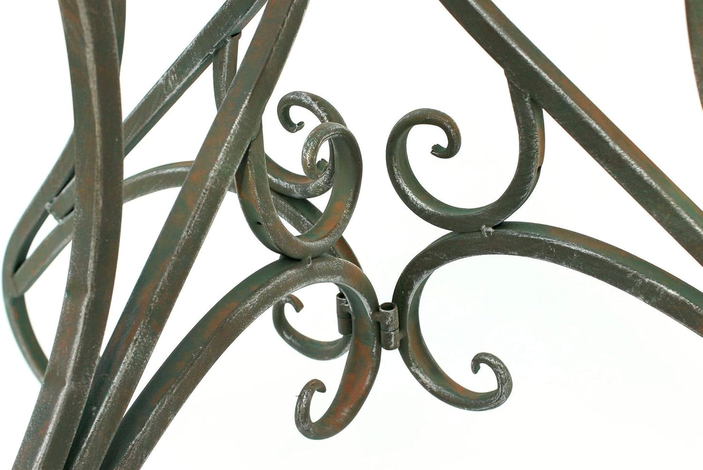 Halbrunder Wandtisch aus Metall