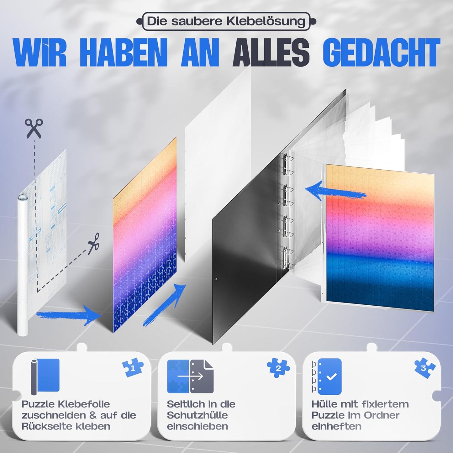 Puzzlemappe für bis zu 1000 Teile