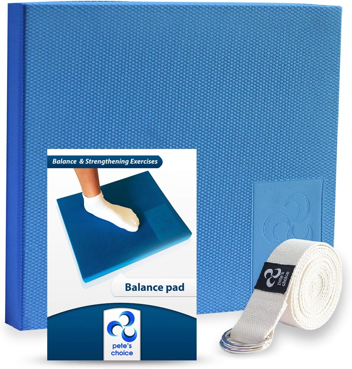 Balance Pad mit Dehnungsgurt & eBook, L