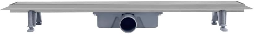 Duschrinnen-Set mit Siphon, 100 cm