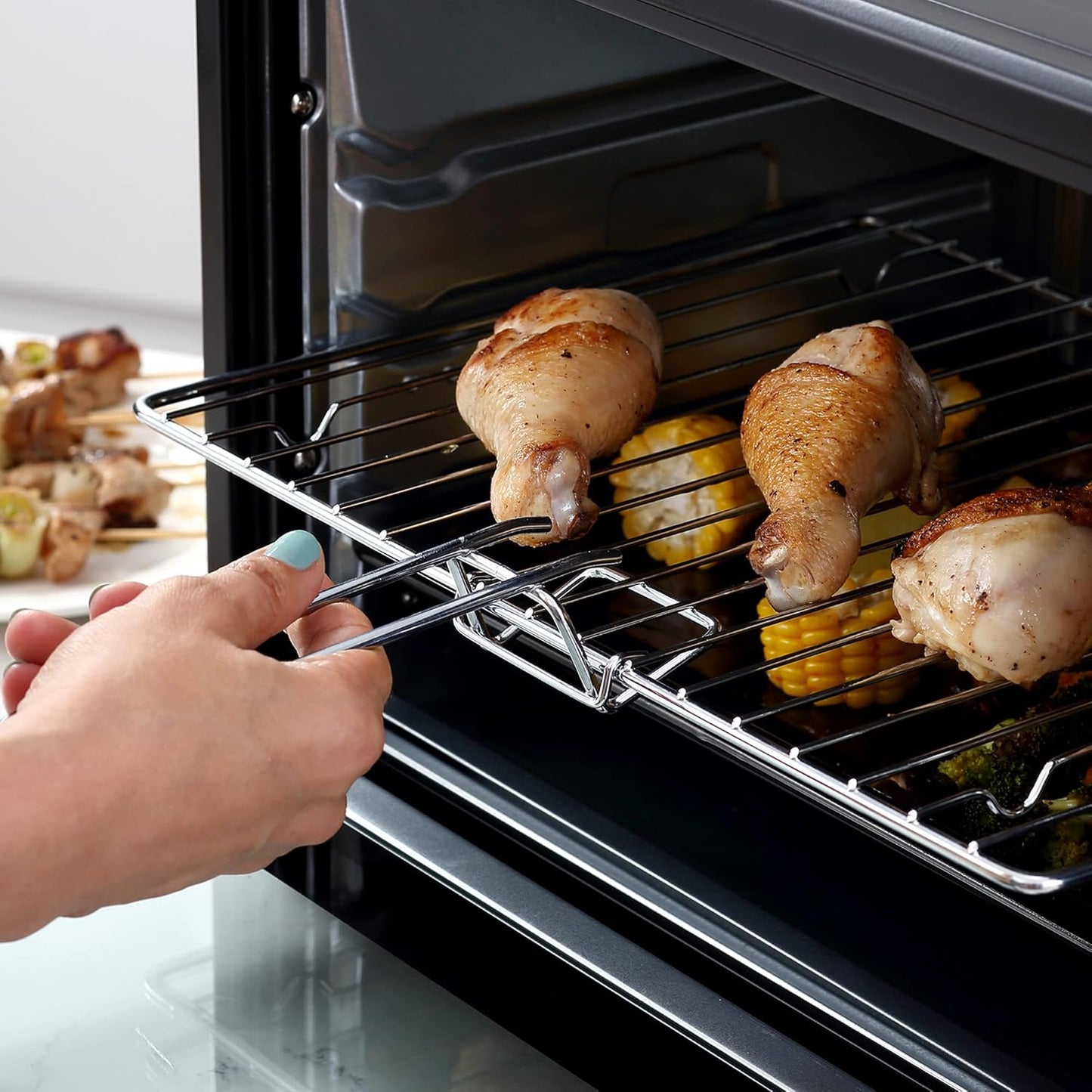 Mini-Backofen mit Timer und 3 Kochmodi, Schwarz