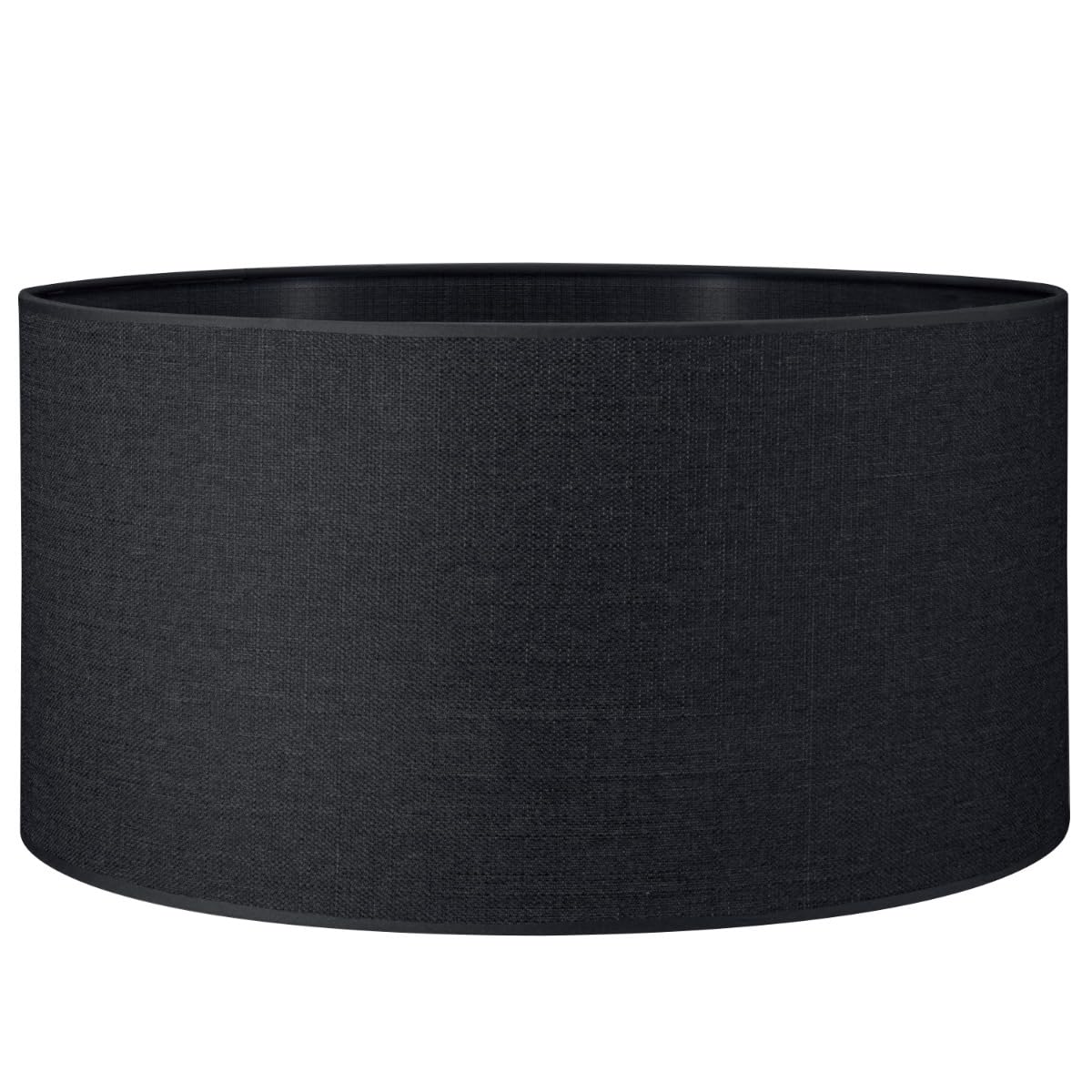 Lampenschirm für E27 Fassungen, Anthrazit Schwarz 50cm durchmesser 25cm höhe