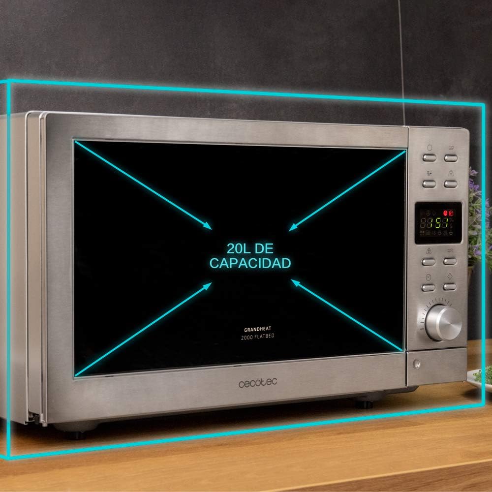 Grandheat 2000 - Mikrowelle, 20 L Digital Acero
