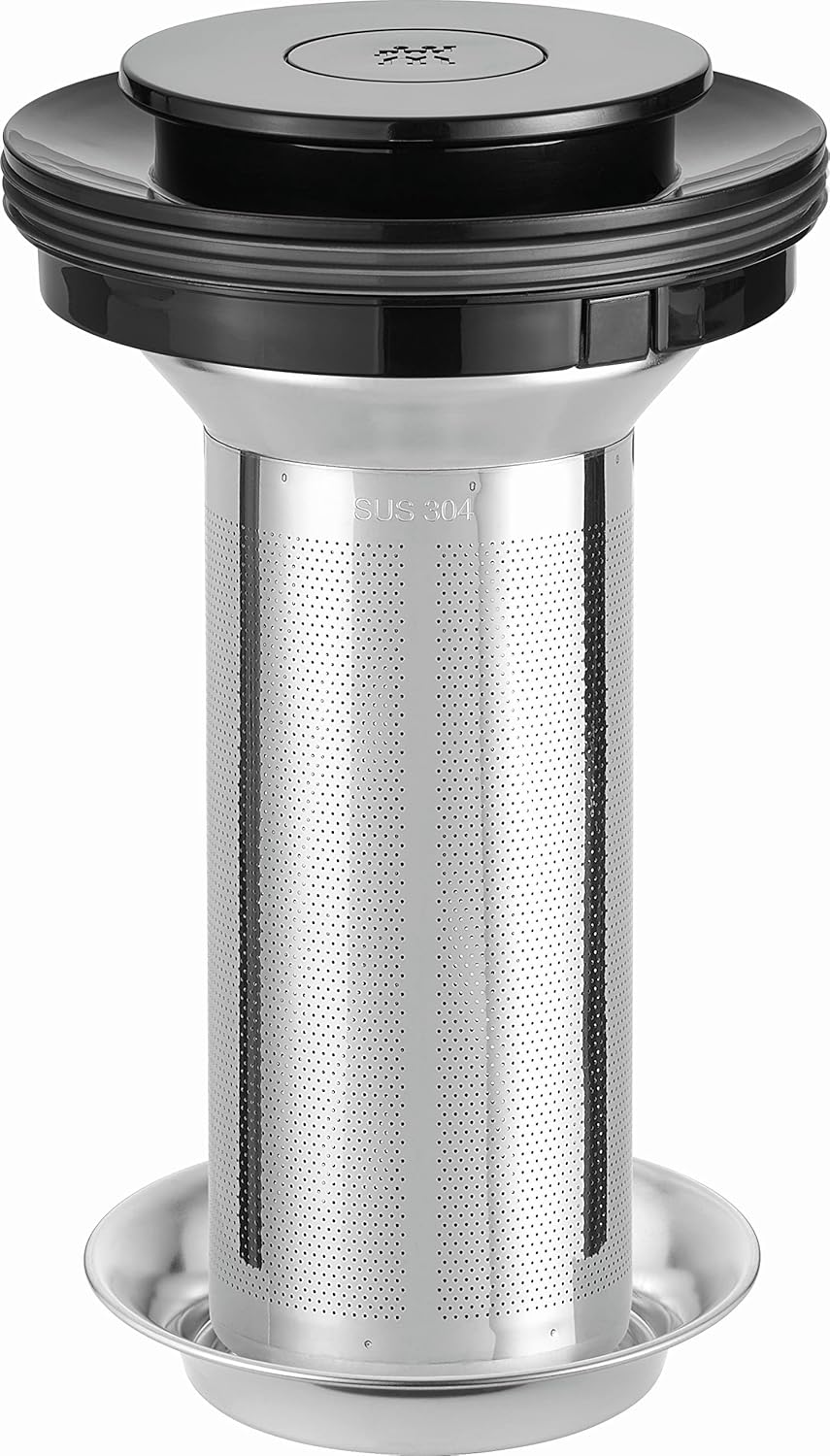 Wasserkocher Enfinigy mit Teesieb & Timer, Schwarz