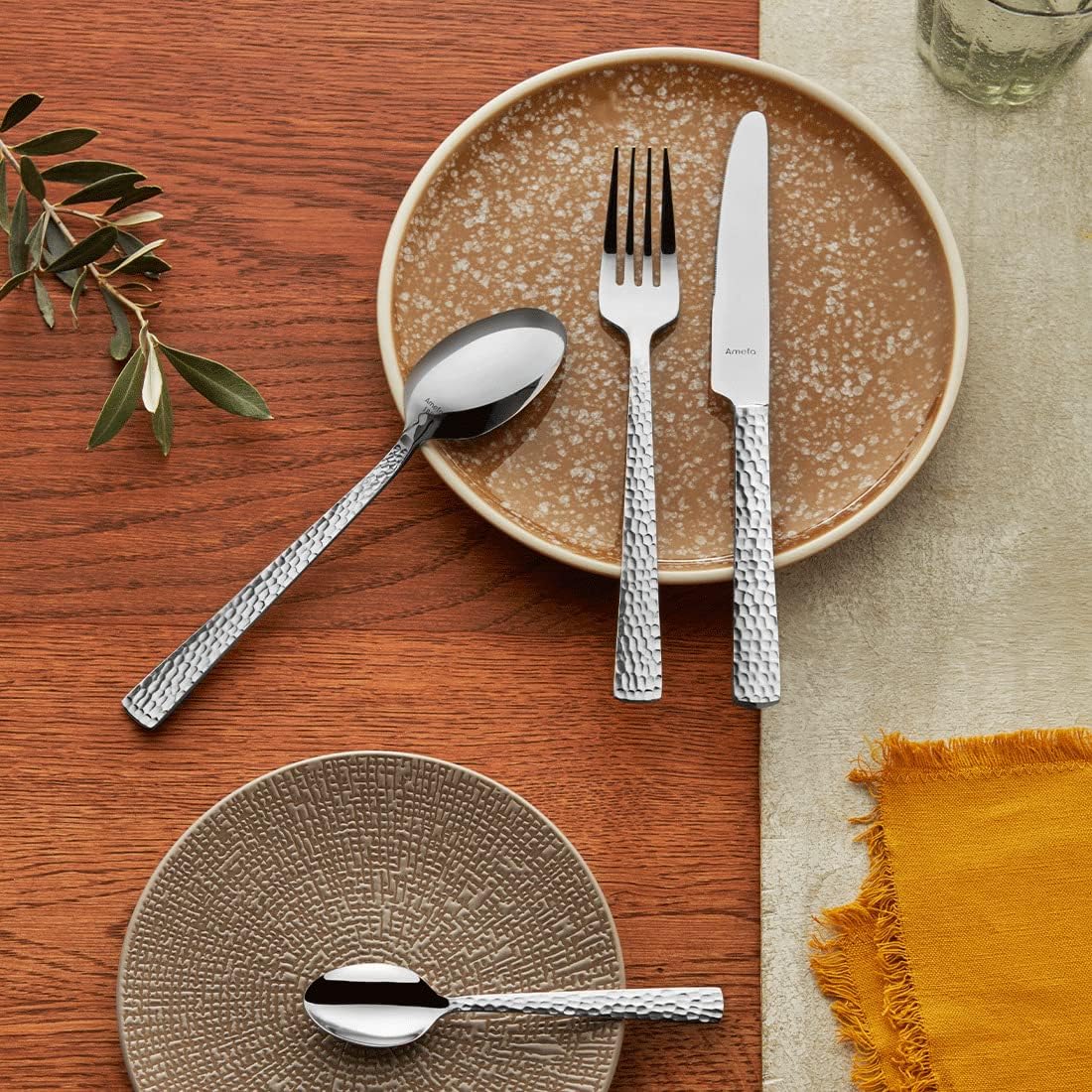 30-teiliges Besteckset Felicity im Hammerschlag-Design, 30-teilig Edelstahl