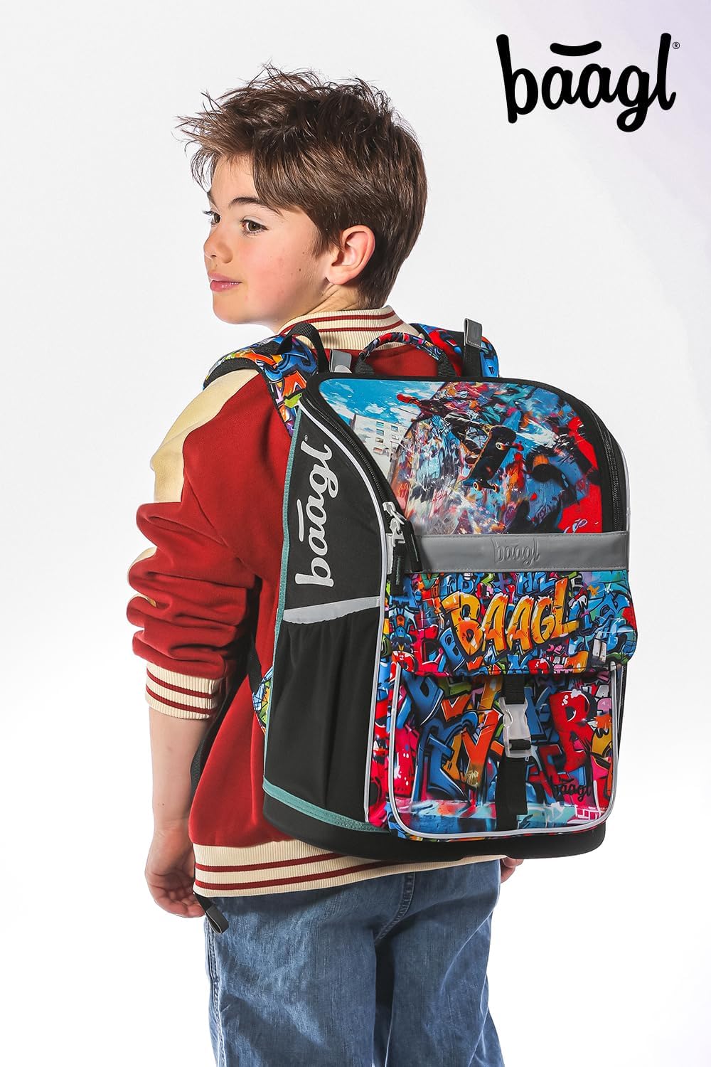 Schulranzen-Set (3-teilig) 18L Ergonomisch, Skatepark