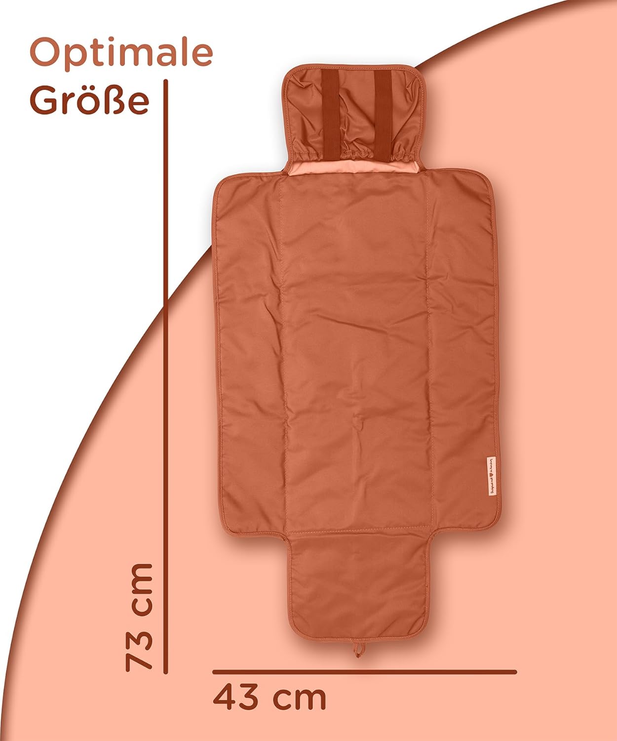 Wickelunterlage für unterwegs, Brown Rust