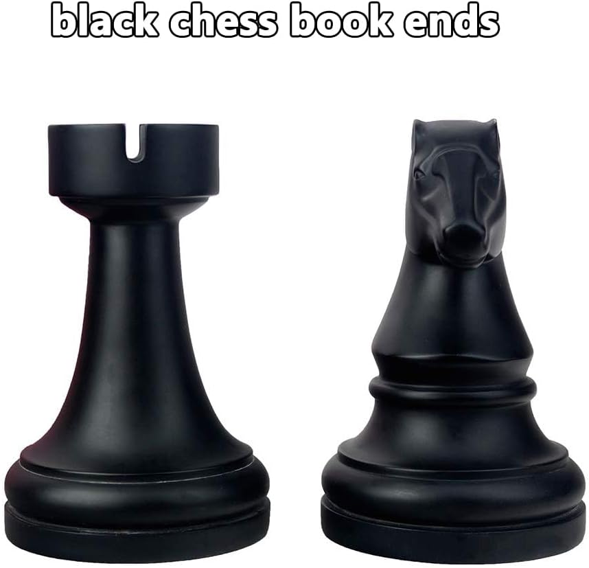 Dekorative Schachbuchstützen, Schwarz