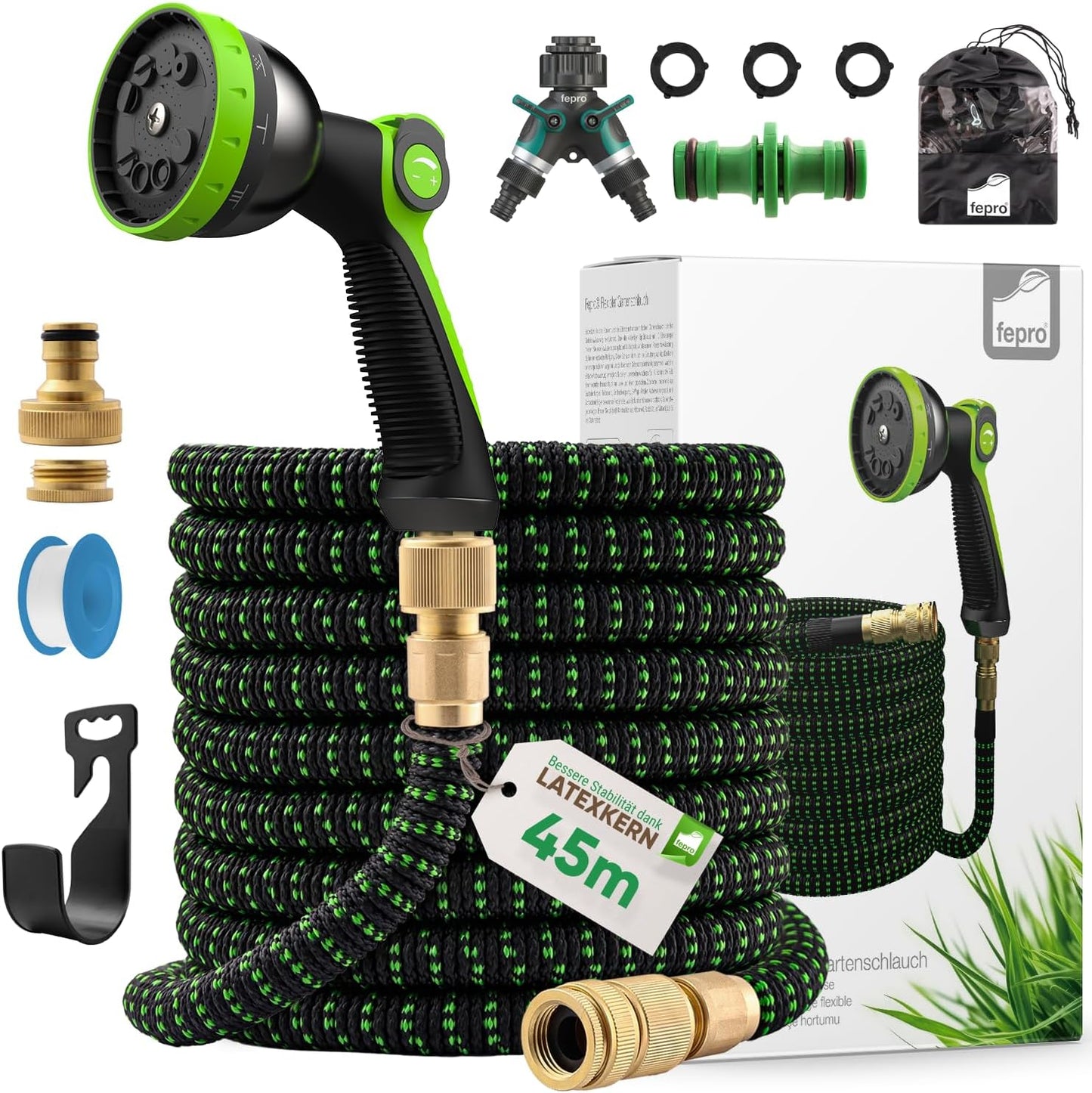 Flexibler Gartenschlauch, 45m Premium