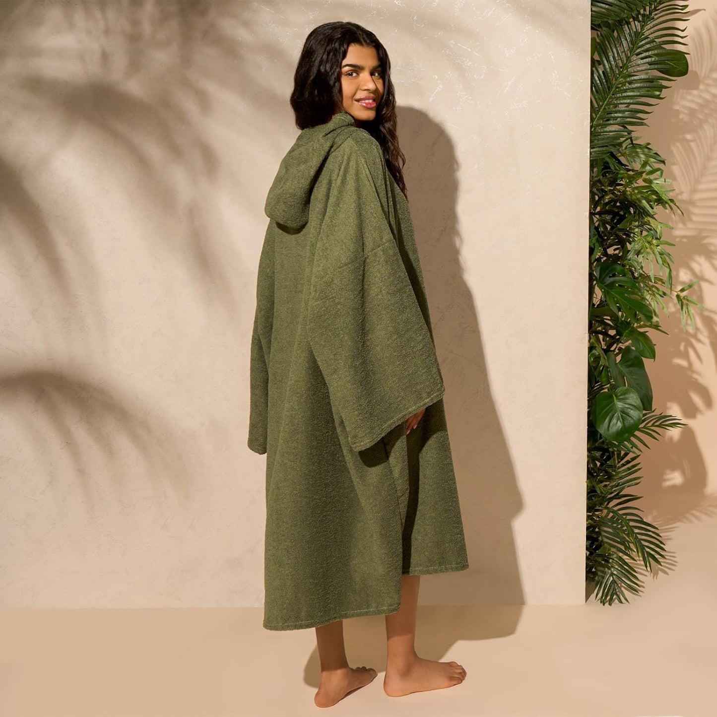 Surf Poncho, Einheitsgrösse Khakigrün