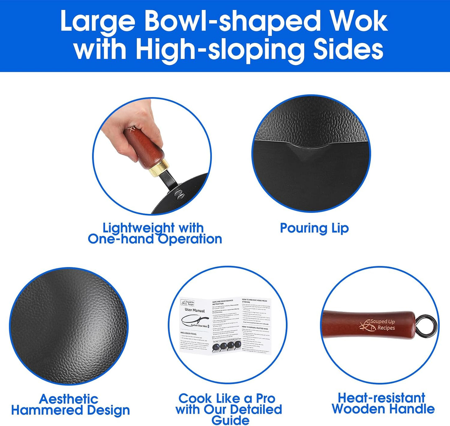 Wok-Pfanne mit Deckel