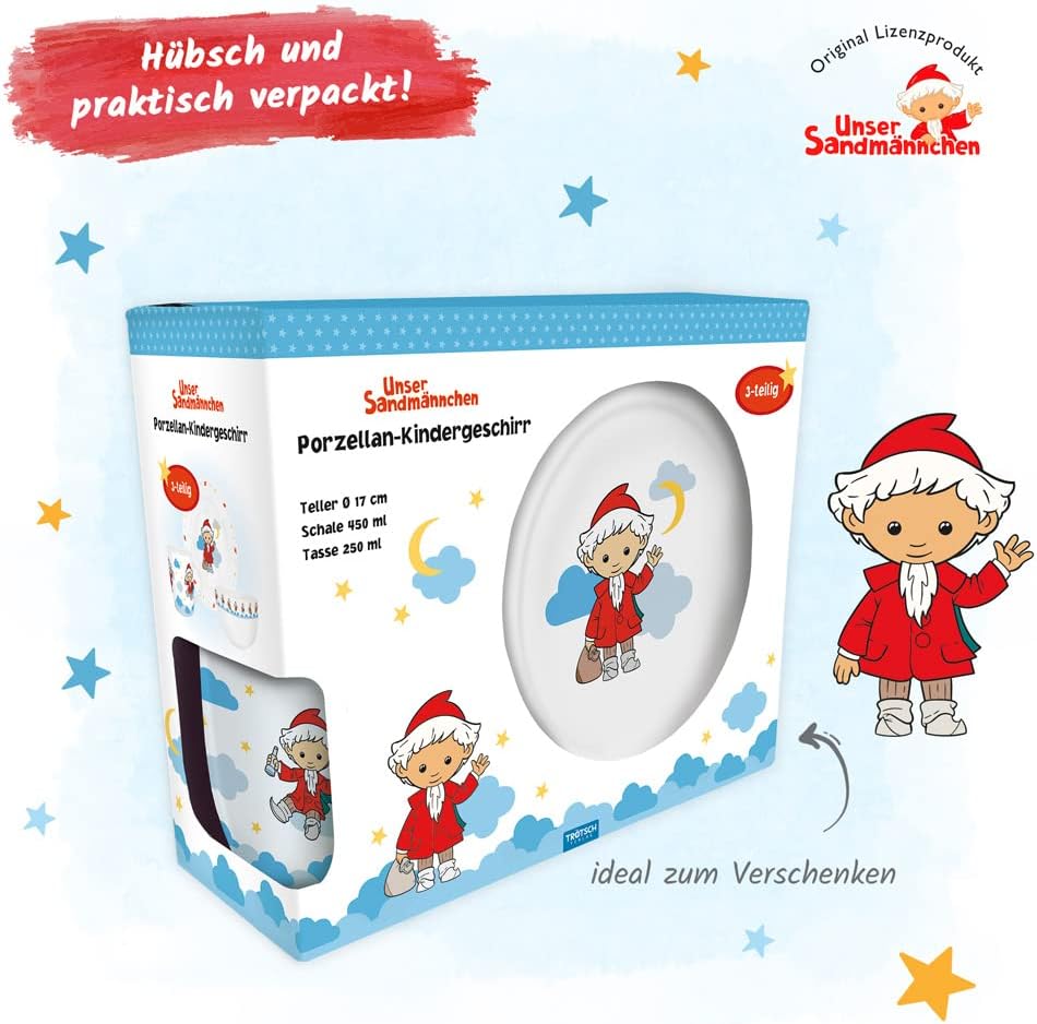 Sandmännchen-Kindergeschirrset
