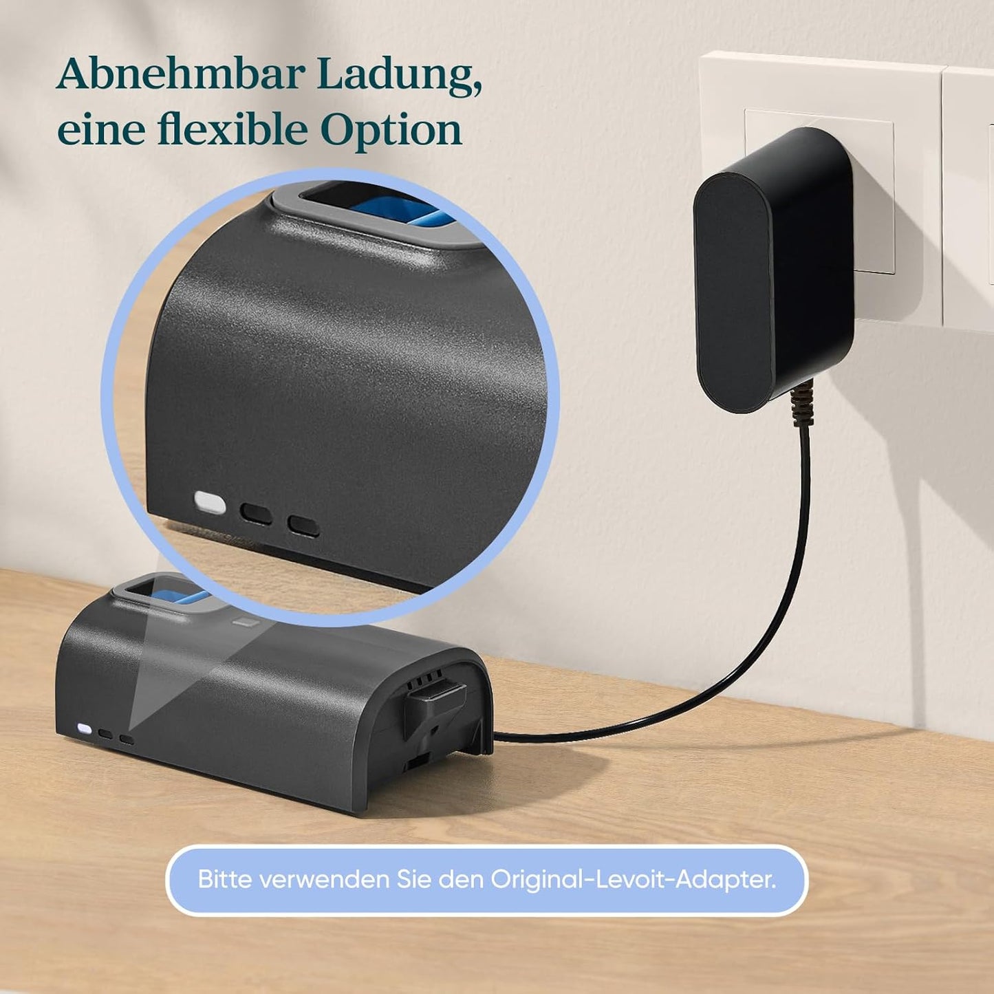 Kabelloser Akkustaubsauger, Grau 70-Minuten-Laufzeit-Upgrade LVAC 200 Max