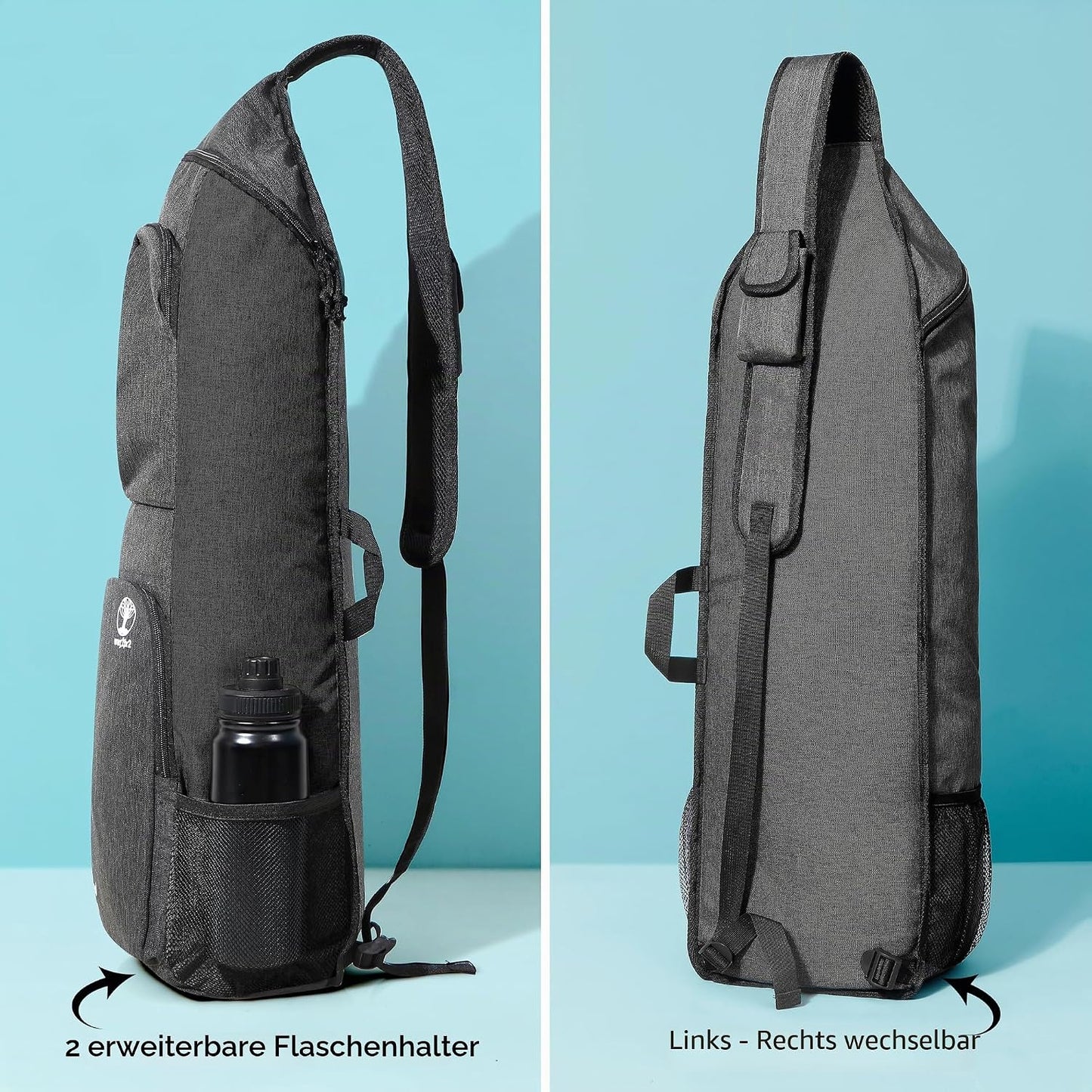 Yogamatten-Tragetasche, Schwarz