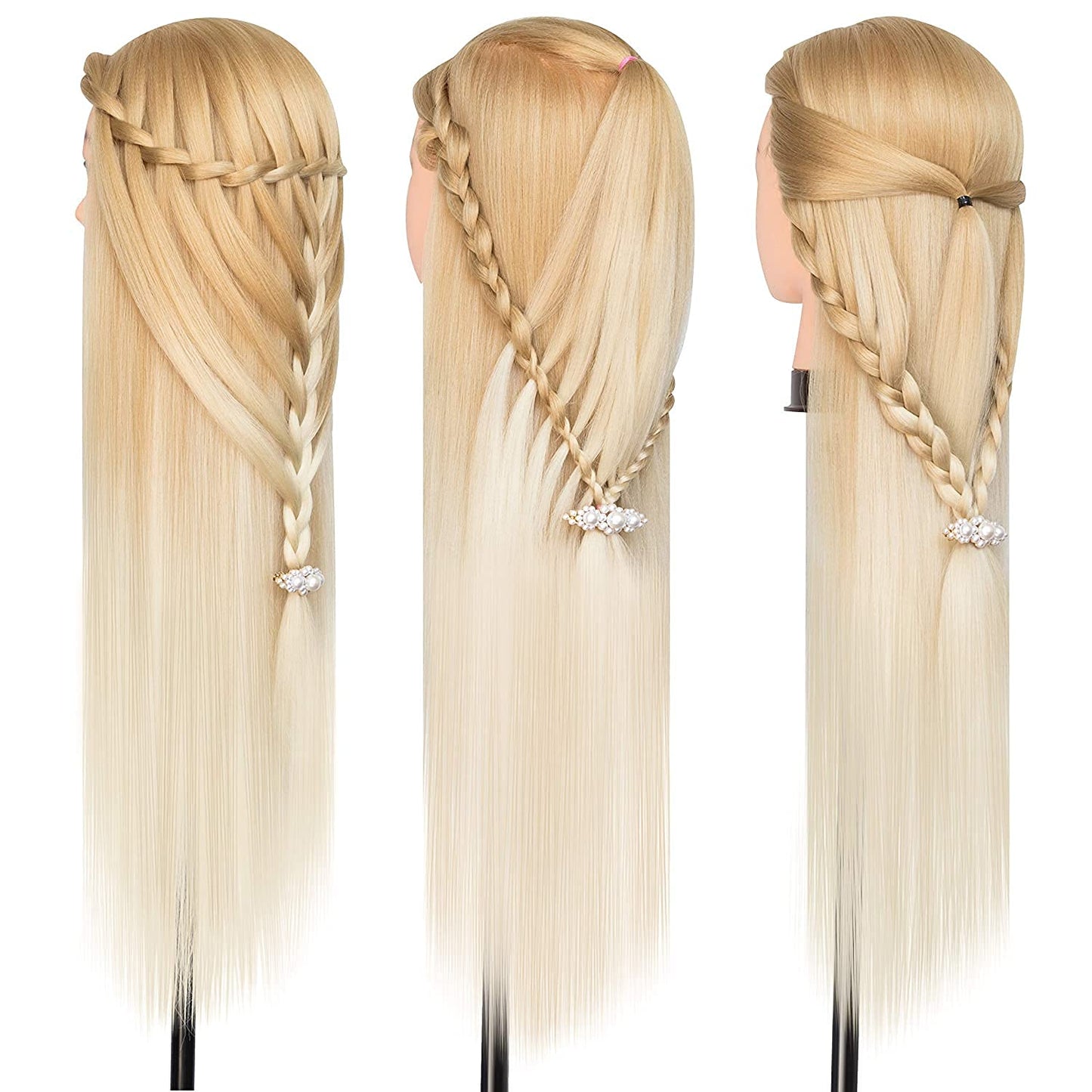 Frisierkopf mit Hochtemperaturfaser Haar, B