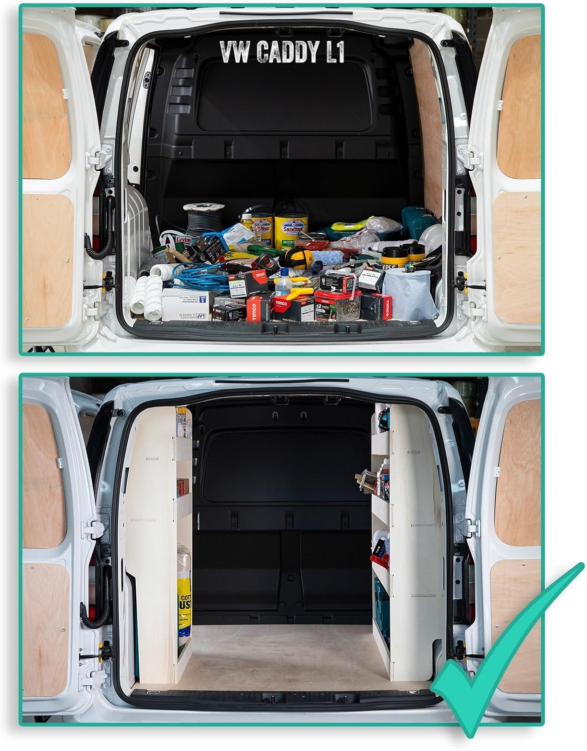 Fahrzeugregale für Volkswagen Caddy L1 2003-2020