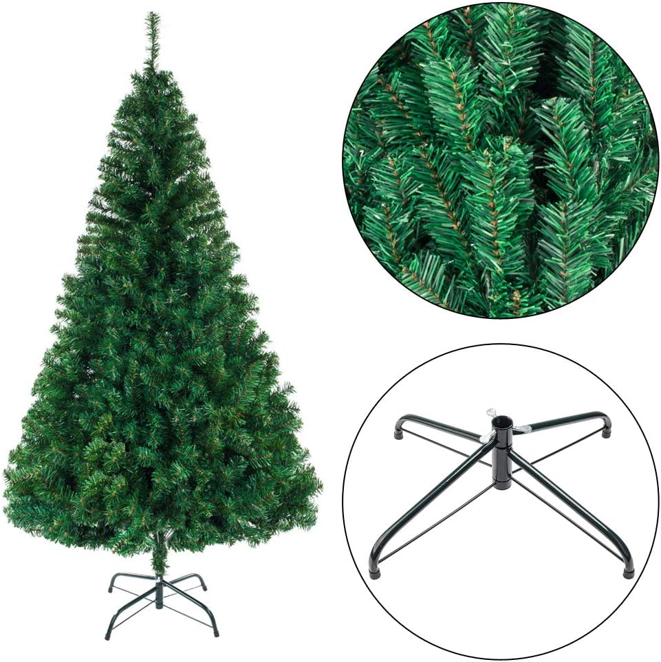 Künstlicher Weihnachtsbaum mit Metallständer, Grün, 240 cm