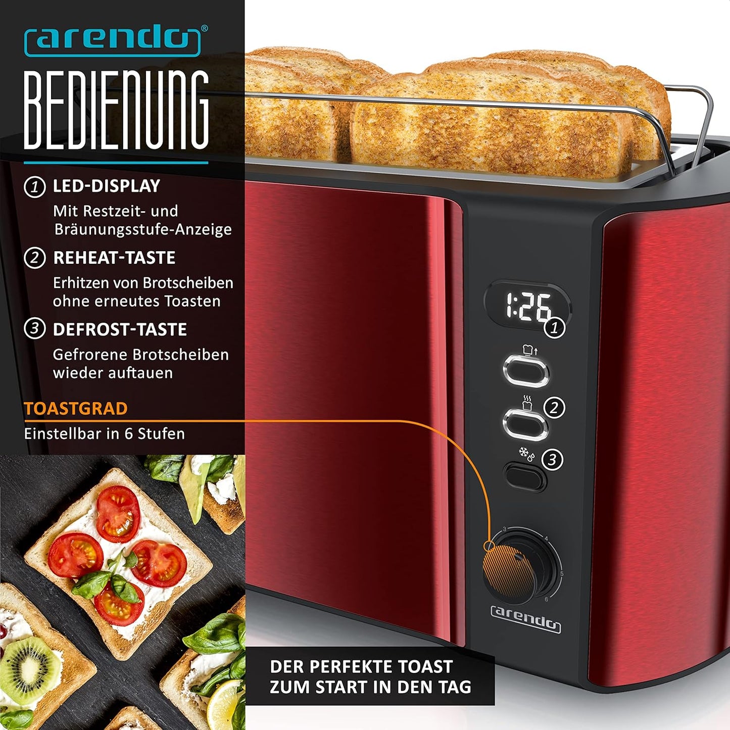 Wasserkocher mit Toaster
