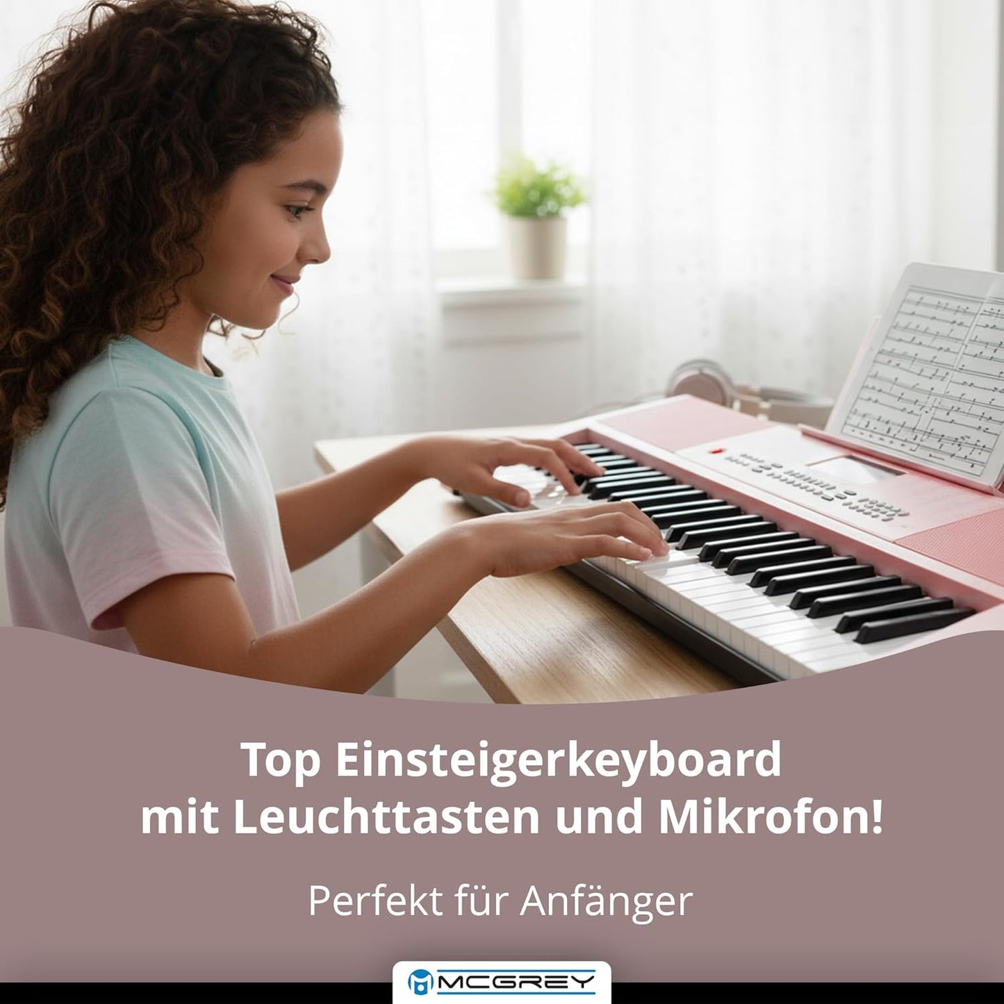 LK-6120-MIC Keyboard-Set mit Mikrofon & Kopfhörer