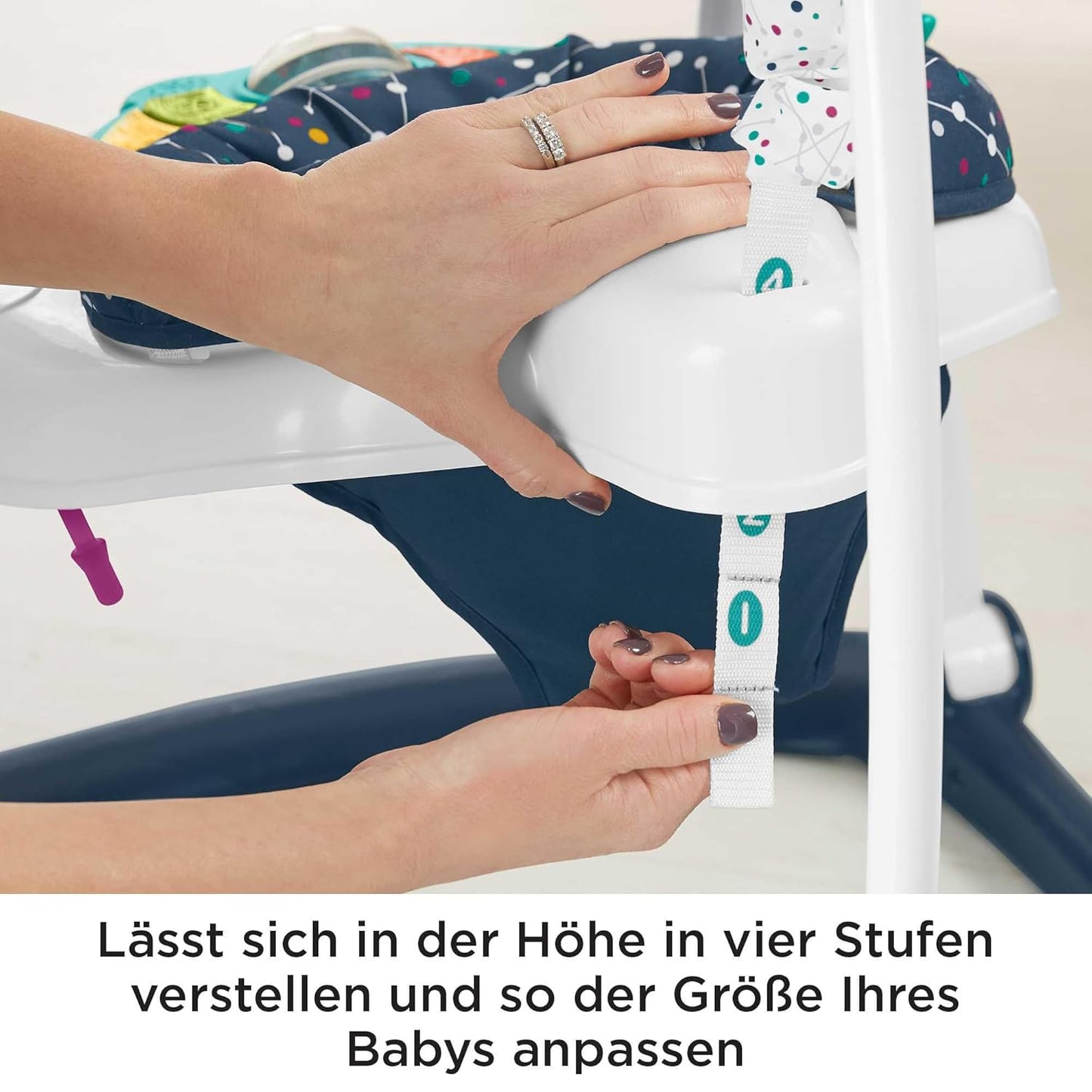 HPH46 Jumperoo Astrokätzchen Wippe & Spielcenter mit Licht & Sound, Reduzierte Verpackung