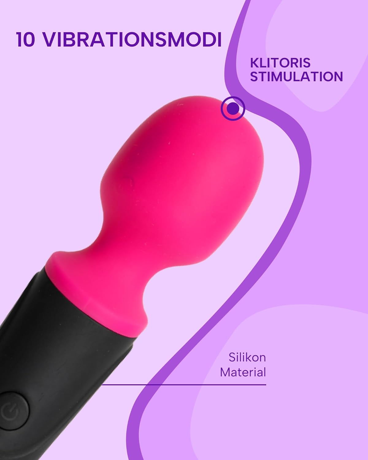 Magic Wand Klitoris Stimulator mit 10 Modi, Squirta Tu