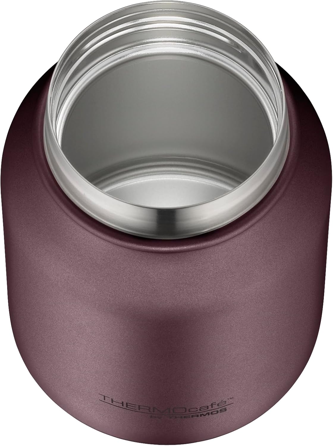 Doppelwandiger Thermobehälter für Essen 0,5L, Burgundy Mat 500 ml ohne Löffel
